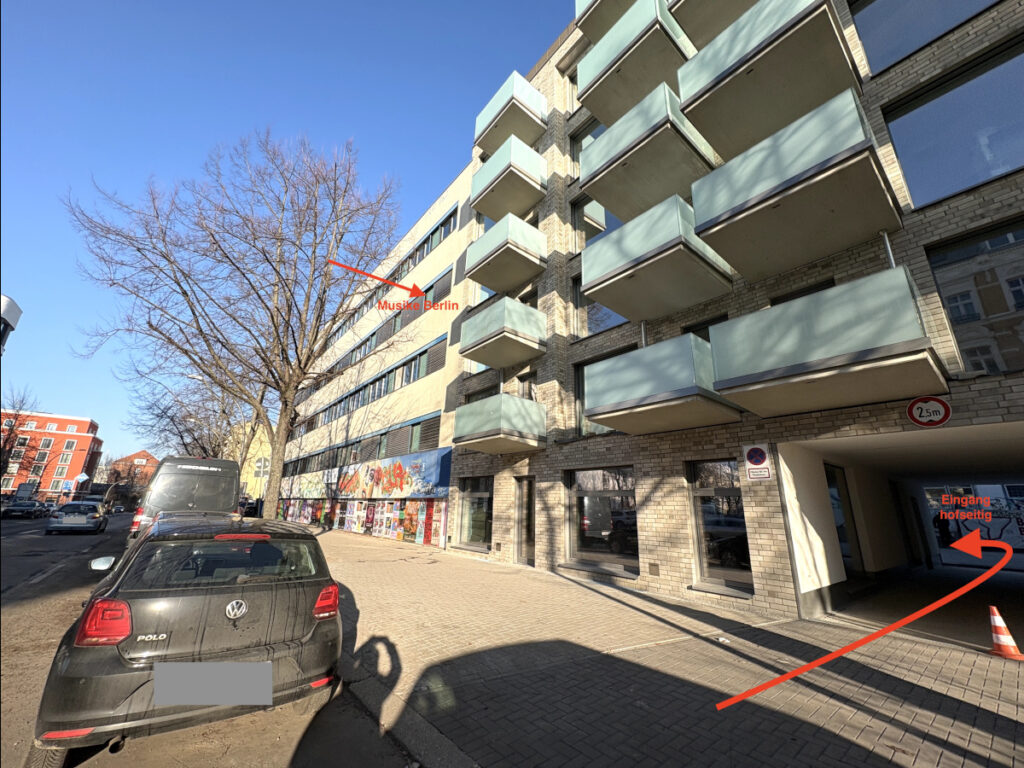 Wegbeschreibung Musike Berlin, neuer Hofdurchgang 2026